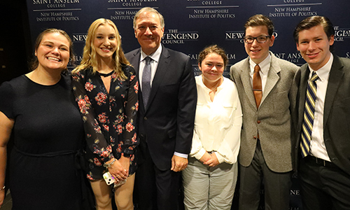 Students with Mike Pompeo