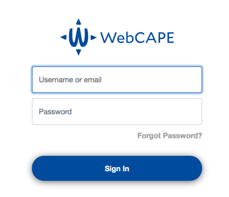 Web cape login