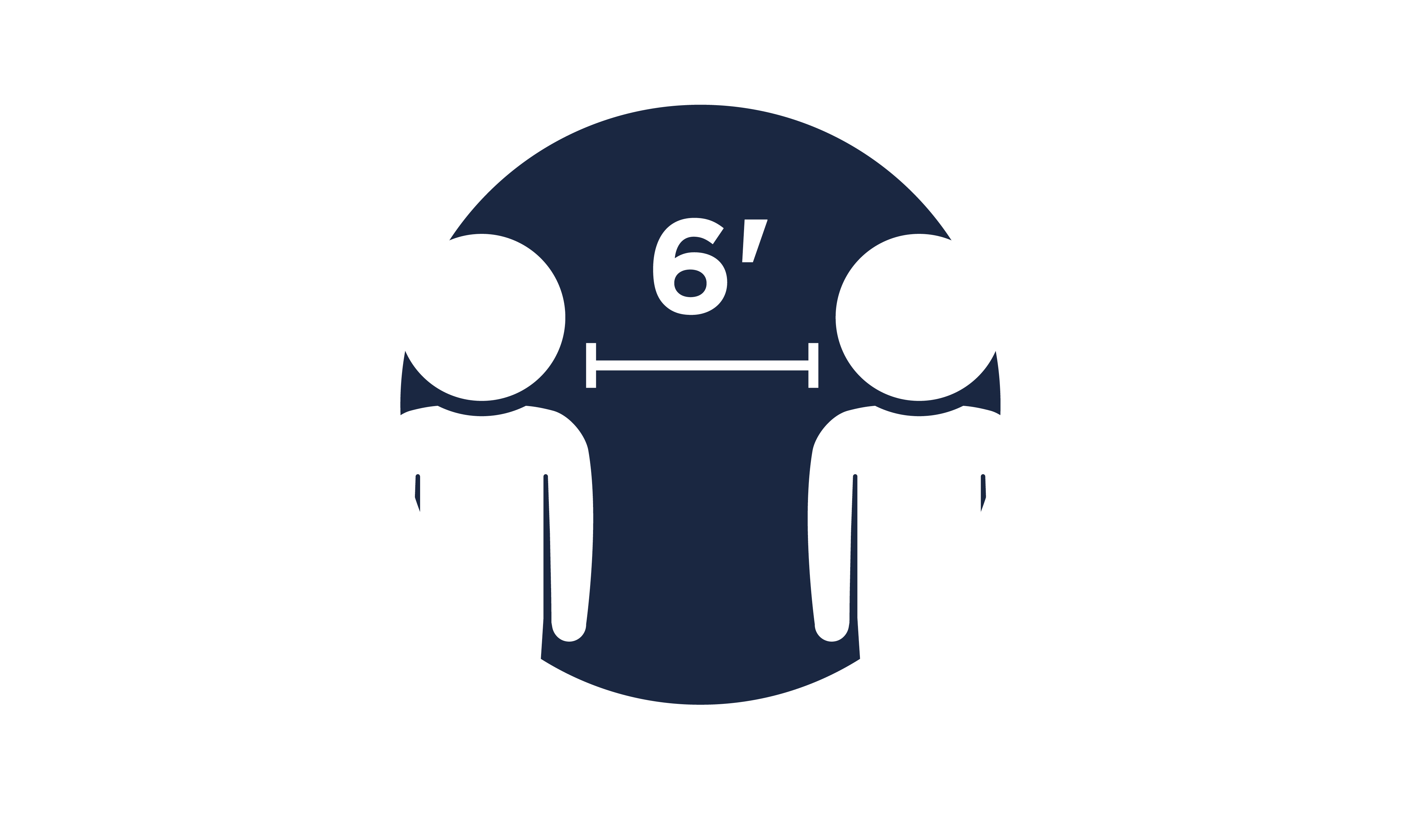 maintain physical distancing icon