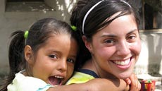 student on mission trip