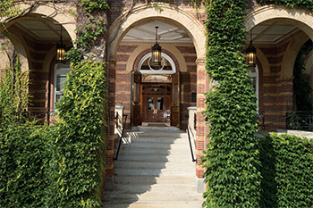 alumni hall front entryway