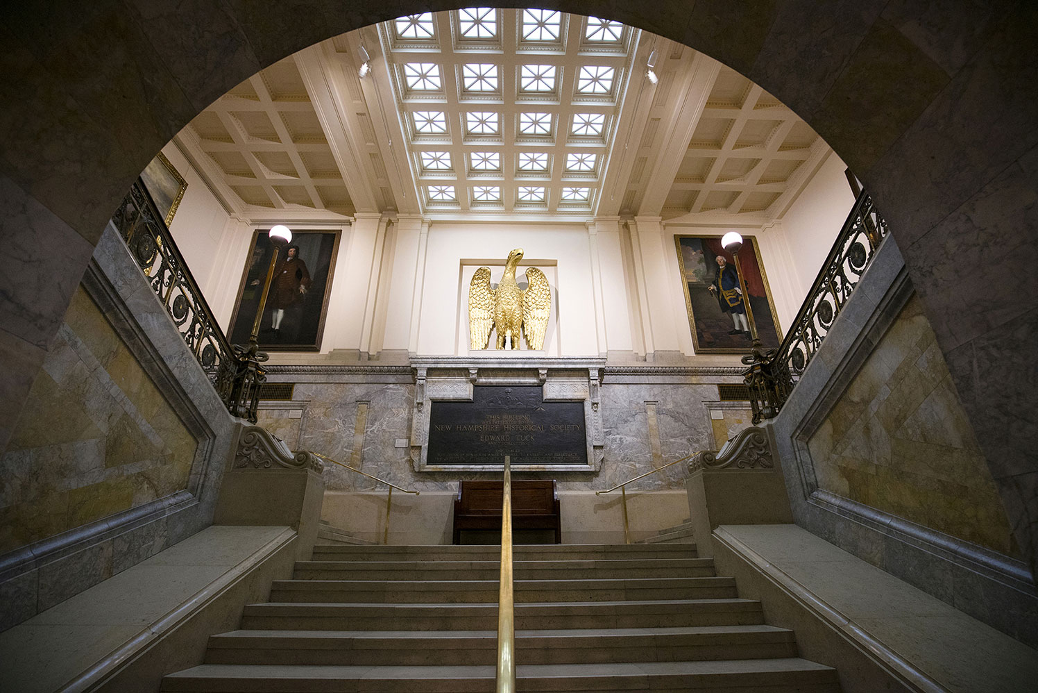 Grand staircase had the NH Historical Society