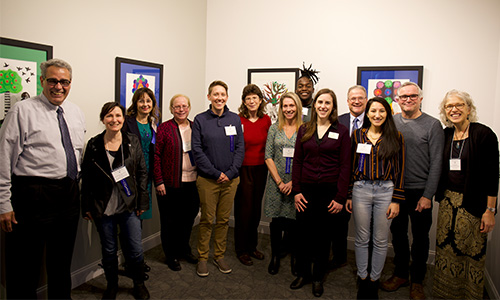 Dr. Favazza joins a group of faculty, staff, and students