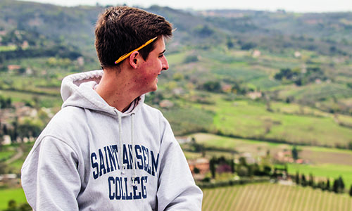 student outside