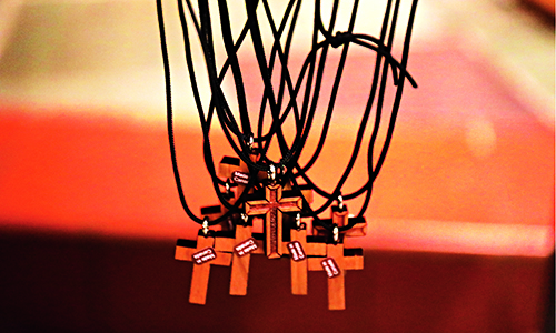 Crosses on necklaces