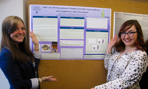 students present a poster