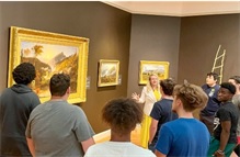 Hilltop Academy Students at Currier Museum of Art 2022