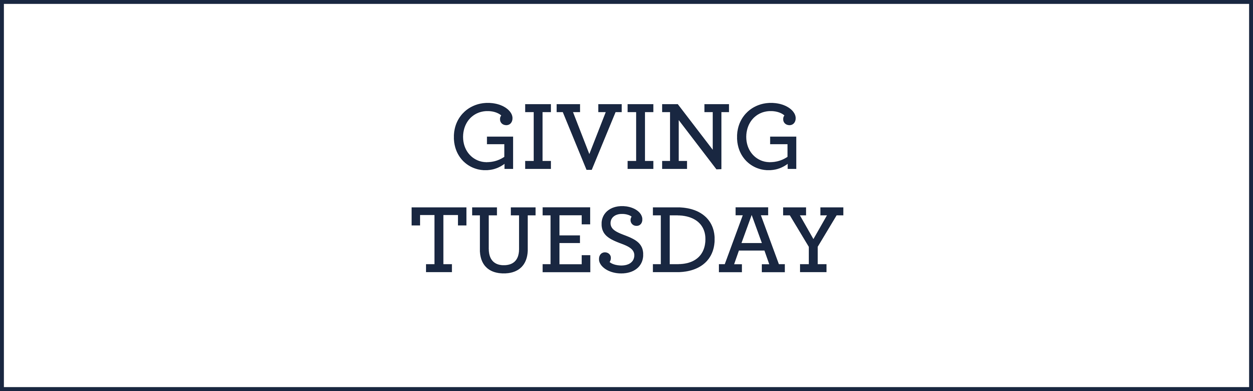 Giving tuesday event information