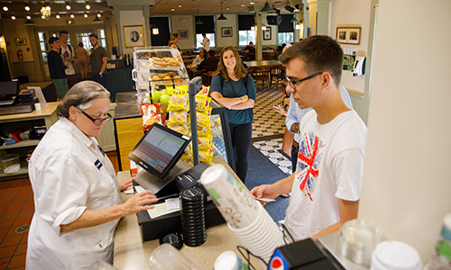 students ordering food