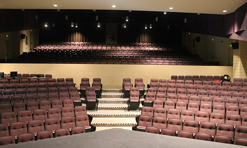 seats of the Koonz Theatre from the stage
