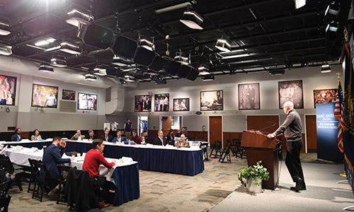 the stage in the NHIOP main event space