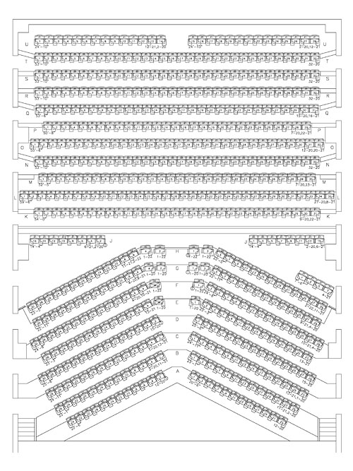 dana center seating chart