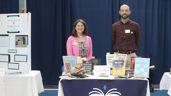 David Quinn with Nicole Pennel at a college admissions event.