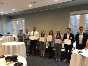 Students receiving their certificates