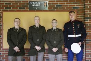 Graduates commissioned to the military