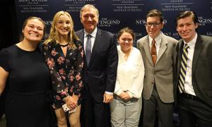 Mike Pompeo at NHIOP with students