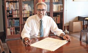 President Favazza at his desk