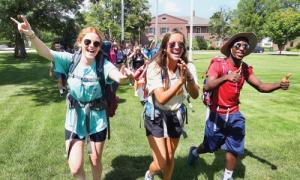 Walkers return to campus from Road for Hope
