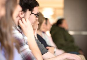 Humanities students in a classroom