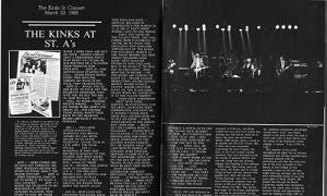 Article about The Kinks coming to campus