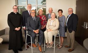 New trustees line up for a photo