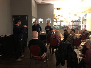 Community Discussion at a bistro in Manchester