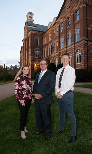 Neil with Ambassador co-chairs Maeve McAllister and Ryan Heath at the 20th anniversary celebration.