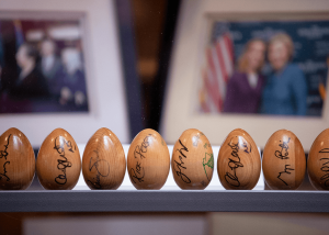 Politics & Eggs at NHIOP