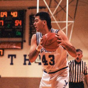 Chris Rodgers playing basketball