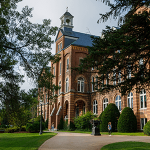 Alumni Hall on a summer day