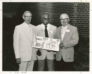 Ernie Thorne with classmates