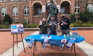 NHIOP Ambassadors on voter registration day