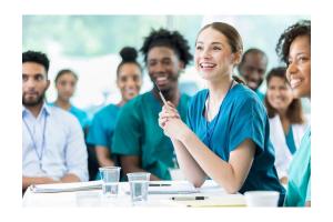 Nurses at a conference