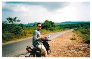 Matt Masur on a motorbike