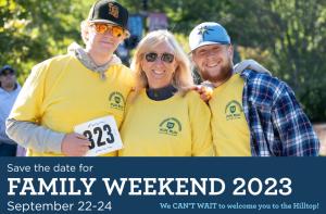 Family Weekend event poster