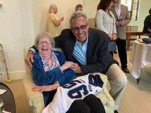 President Favazza with Ruth Connolly