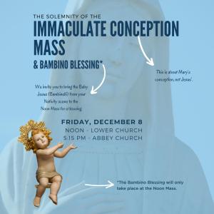 Immaculate conception poster