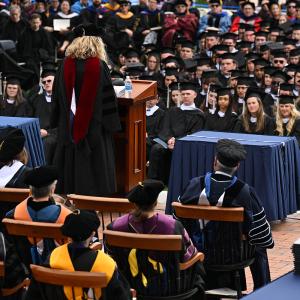 Lauren Chooljian ’10 speaks to the Class of 2024