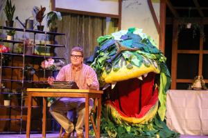 A scene from the Abbey Player's performance of "Little Shop of Horrors"