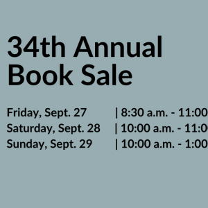 34th Annual Book Sale