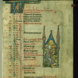 A page of an old Christian manuscript
