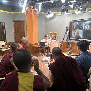 Emma Goulet Teaches Science with the Monks