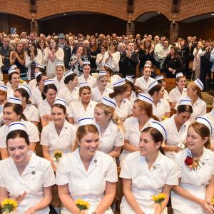 Nursing Students in the Saint Anselm Abbey Church