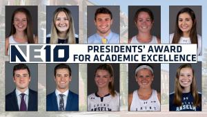 Hawks student-athletes pick up NE10 Presidents' Award for Academic Excellence