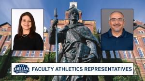 Eyet, Orrego named Faculty Athletics Representatives at Saint Anselm