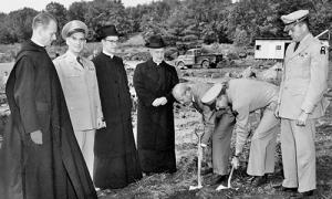 Groundbreaking of Reserve Center 1956