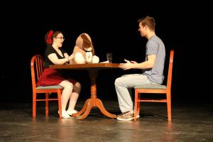 Anselmian Abbey Players performing a one act play