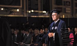 President Favazza in his inauguration regalia