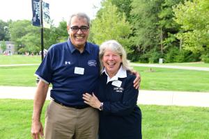 President Favazza and his wife, Paddy, on move in day