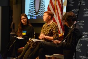 Panelists at the 'Our Fire is Stronger Than Your Bombs' event